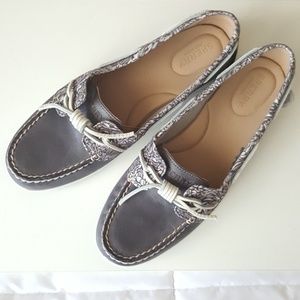 Grey Sperry Boat Shoes
